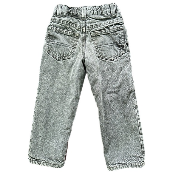 Oshkosh B’gosh Boys Fleece Lined Grey Wash Jeans 2T - Picture 4 of 5